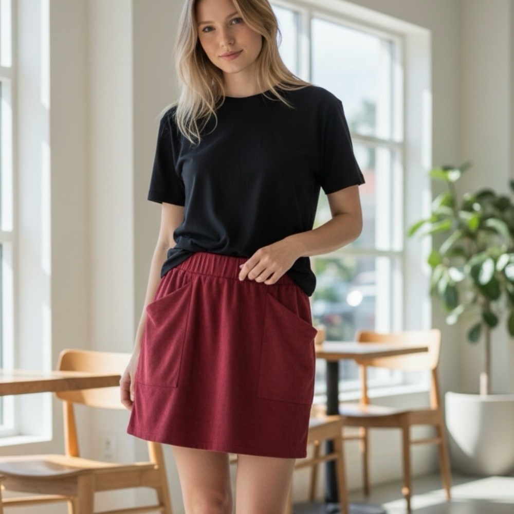 HYFVE Red Mini‎ Skirt
